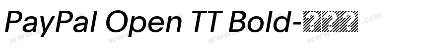 PayPal Open TT Bold字体转换 PayPal Open TT Bold字体转换